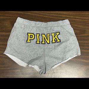 University of Michigan PINK Victoria’s Secret Sweat shorts.